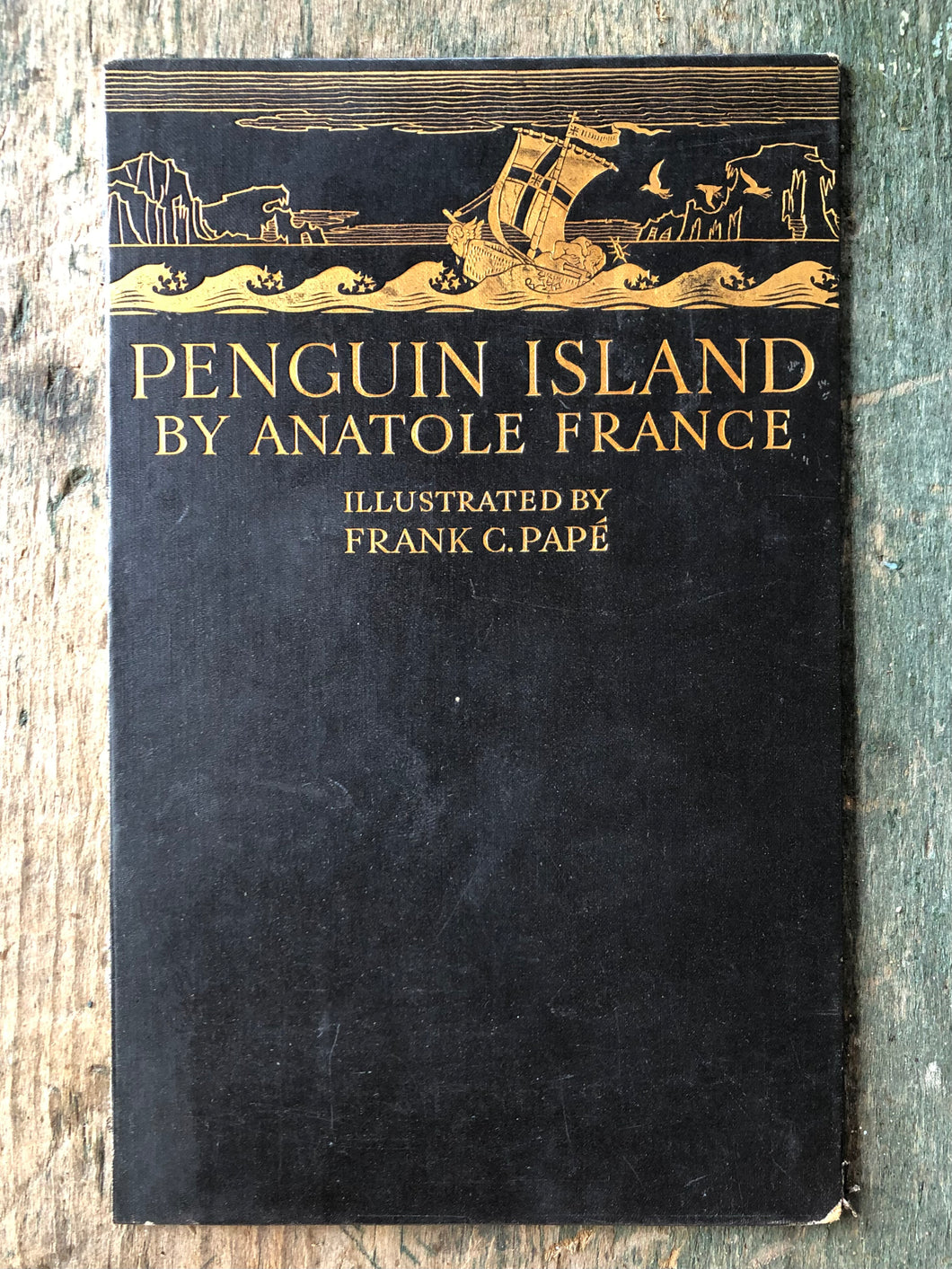 Front Cover from “Penguin Island” illustrated by Frank C Papé